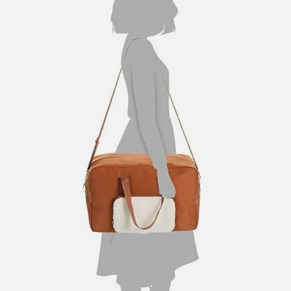 Nwt Dsw The Weekender Travel Duffle Bag With Removable Sherpa Pouch Brown Large — image 8 of 8
